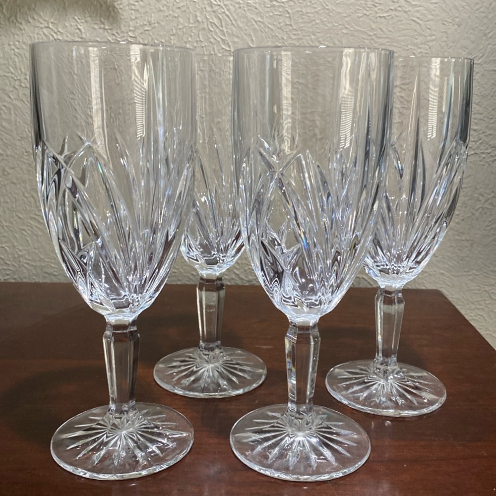 Vintage, Set of 4, Marquis Waterford Brookside Beverage Glasses. 12 OZ